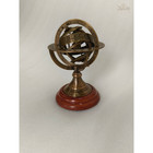 Brass Armillary Sphere  Nautical Desk Decor  Handmade Globe Ornament