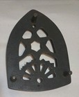 Antique Cast Iron Trivet By The Cleveland Foundry Company Ohio Sad Iron Star