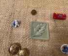 Vtg Lot 8 Realistic   Picture Buttons Rabbit Egyptian Head Suitcase Hat Sailor