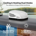 Rv Air Conditioner Rooftop Camper Ac Unit 15000 Btu Cooling  5120 Btu Heating