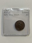 Civil War Token  United States Of America 1863  Not One Cent  Tc-386282
