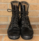 Vintage 1969 Ro-search Black Leather 60s Vietnam Military Combat Boots Size 11 R