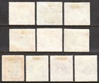 Cyprus     Scott 125  134  sg 133  142      1934 Kgv Pictorial Issue    Used     Scv  90