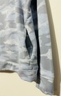 Athleta Girl Warm Up Printed Sweatshirt M 8-10 Blue Gray Camouflage Pockets Logo