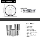 30 Oz Tumbler Replacement Lid - Compatible With 30 Oz Tumbler  14 Oz Mug  35 Oz