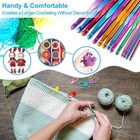 Vodiye 14 Sizes Crochet Hooks Set 2 0   10 0mm  Colorful Metal Crochet Needles    