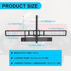 600lbs Motorcycle Scooter Carrier Hitch Mount Rack W  Ramp Anti Tilt