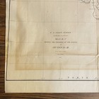 1857 Us Coast Survey Bache Large Antique Map Chesapeake Bay Showing The Progress