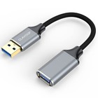 Short Usb Extension Cable 6 Inch  Usb A 3 0 Extender Male To Female Cord Braided