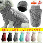 Pet Dog Warm Jumper Knit Sweater Clothes Puppy Cat Knitwear Costume Coat Apparel