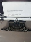 Smith Corona Sterling Portable Typewriter Serviced Working Clean W  Case