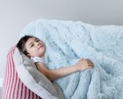 50 x60 light Blue Throw Blankets  Super Soft Shaggy Fuzzy Sherpa Blankets  Cozy