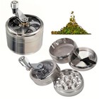 4 Pcs Herb Tobacco Grinder Spice Herbal Metal Smoke Crusher Handle Hand Muller