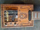 Cigar Box Guitar  6 Strings  2 Pickups  Gig  Bag  Free Shipping