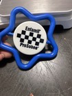Vintage 1990 Enfamil Prosobee Blue white Spinner Rattle Peter Rabbit Bunny