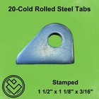 Weld Tabs- 20  Steel Tabs  Laser Cut  Roll Cage  Rock Crawler  Light Mounts