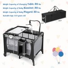 3-in-1 Baby Bassinet Portable Pack And Play W  Removable Changing Table Mattress