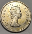 South Africa  1958 Five Shillings  crown   Au  C26-176