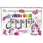  Window Color Set - Unicorn Love - 6 Bottles    90 Ml  Stained Glass Paint Kit 