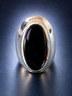 Antique 1920s Navajo Native American Handmade Sterling Silver Onyx Ring 14 74g