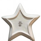 Lenox Dimension Collection Holiday Holly Berry Star Candy Dish  24k Gold Trim