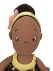 Aurora Baby Girl Doll Plush Stuffed Toy African American Yellow Polka Dot Dress