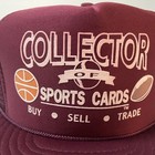 Nice Collector Of Sports Cards Trucker Hat Basketball Baseball Football Vtg Show