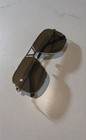 Guess Aviator Sunglasses Brown Tinted Lenses Metal Frame
