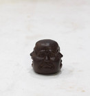 Buddha Head Four Faces Wood Carved Head
