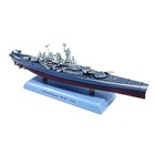 22cm Diecast Alloy 1 1000 Wwii Uss Washington Bb-56 Battleship Finished Model