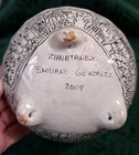 Vintage Mexican Folk Art Storyteller Bowl  Footed Signed Emiliano Gonzales 2004 