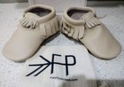Freshly Picked Toddler Boots Shoes Birch Moccasins Leather Softsole Fringe Sz 7