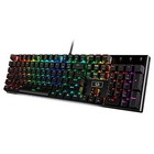 Rgb Led Backlit Wired Mechanical Gaming Keyboard  104 Keys Brown Switch K556