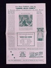 Good Old Corn Original Movie Press Sheet 1943 Short Mack Sennett Keystone Comedy