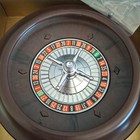 Vintage Pleasantime Roulette Game No 132 Wheel Chips   Cloth Miniature Complete