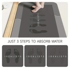 Super Water Absorbent Bath Mat Non-slip Quick Dry Bathroom Shower Rug 24  32 