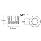1 2  Npt Plugs 1 2 Inch In Pipe Thread Allen Head Intake Manifold 10each