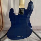 Jazz Electric Bass Guitar 5 String Bule Body White Pickguard Maple Fretboard