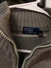Polo By Ralph Lauren Men s Full Zip Sweater Xxl Gray With White Stripes