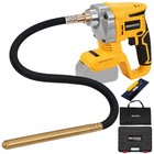 Cordless Concrete Vibrator 4 9ft Shaft  Trowel   Carry Bag - 20v Power Tool