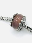 Palace Of Amber  Pink Quartz Bead    Trollbeads Bracelet Compatible  Bead 6
