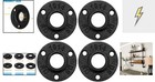 Floor Flange Pipe Fitting 1 In 4 Pack Malleable Iron Black Antirust