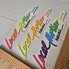 Vintage Local Motion Hawaii Neon Fade Vtg 80s 90s Surfing Sticker Decal Lot Of 3