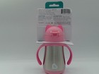 Pink Cool Cat Sippy Cup - Insulated Stainless Steel Straw Cup For Toddlers  8oz