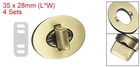 4pcs Twist Turn Locks Zinc Alloy Oval Turn Lock Clasp 46 X 35mm Bronze