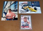19 Indy Car Nascar Signed Photos Cards Poster Cheever Brayton Theys Autographs