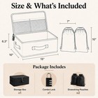 Lockable Privacy Toy Storage Box With Combo Lock  2 Soft Toy Bags For Adult