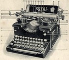 Royal No 10 Typewriter Instruction Manual User Antique Double Glass Side Vtg