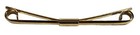 Vintage Tie Collar Clip Bar  Smooth Gold Tone Classic Design
