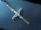 J3796  Antique  Dutch Solid  833 Silver  Rosary Very Long 50 Cm See Description